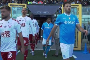 2025年08月04日 友谊赛-阿约克双响卢卡破门 那不勒斯1-2负布雷斯特